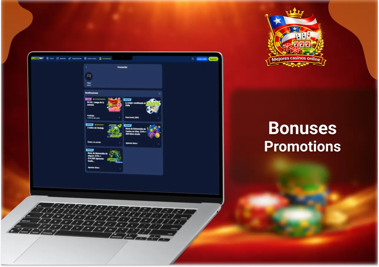 Bonos y promociones en JugaBet Chile con ofertas de bienvenida y giros gratis en casino online